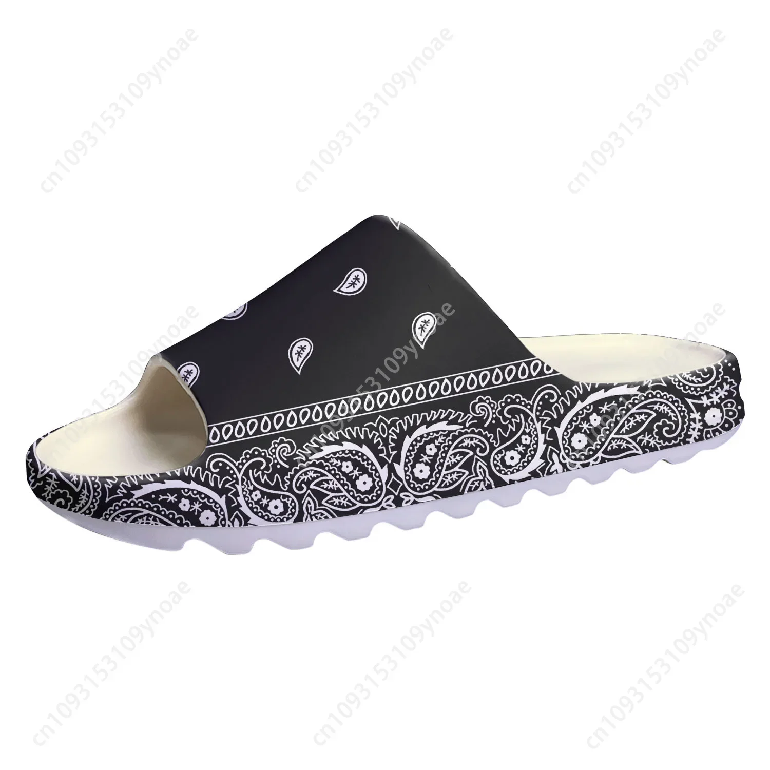 Bandana Blank White - Bandana Paisley Sllipers con suola morbida